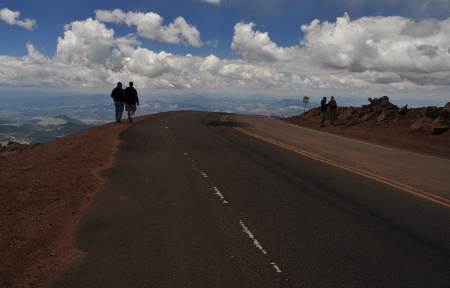 Pike's Peak Highway at the summit